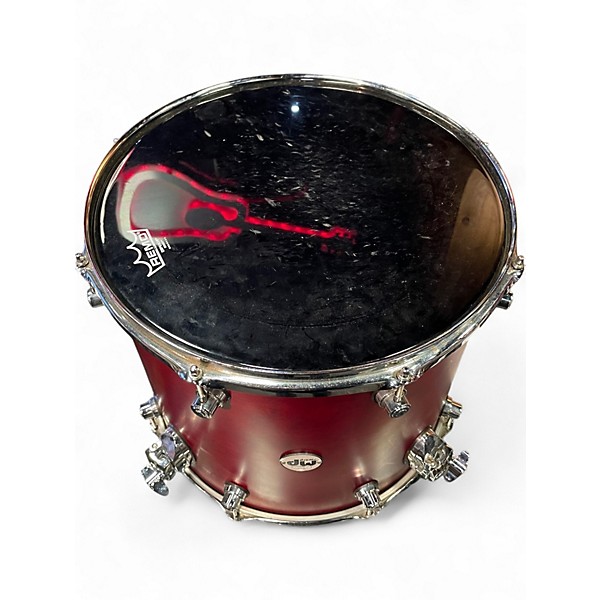 Used DW 4 Piece Design Series CHERRY STAIN Drum Kit