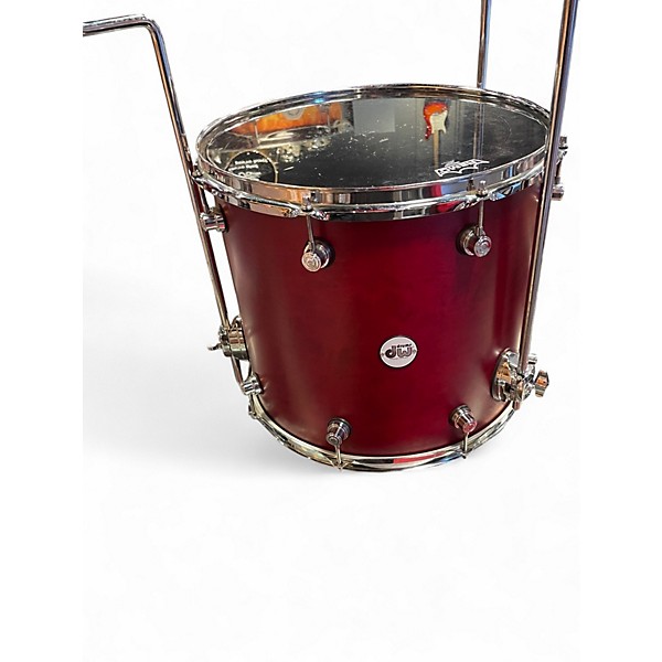 Used DW 4 Piece Design Series CHERRY STAIN Drum Kit