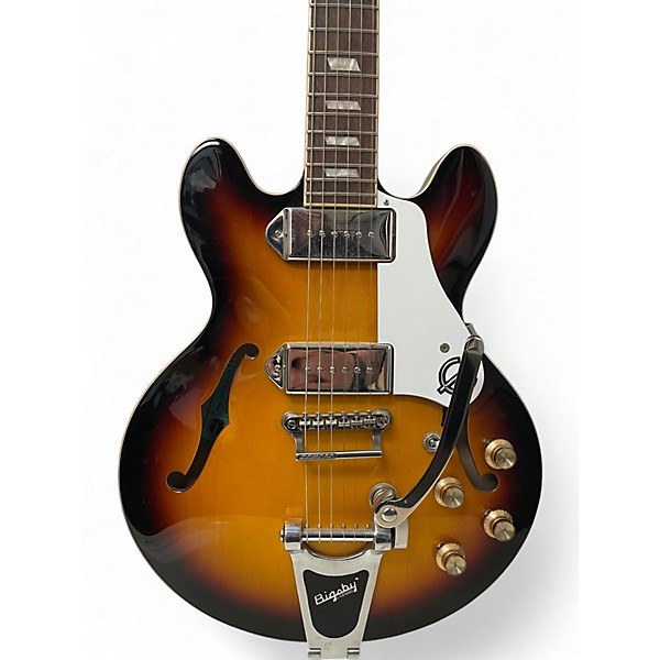 Used Epiphone Casino Coupe Vintage Sunburst Hollow Body Electric Guitar