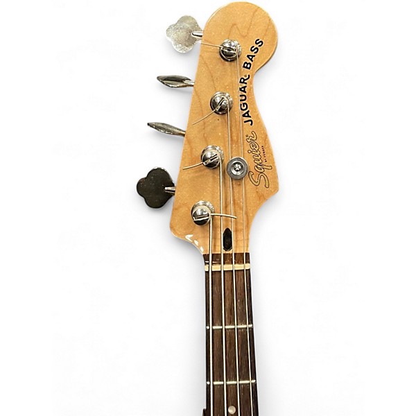 Used Squier AFFINITY SERIES JAGUAR BASS Metallic Gray Electric Bass Guitar