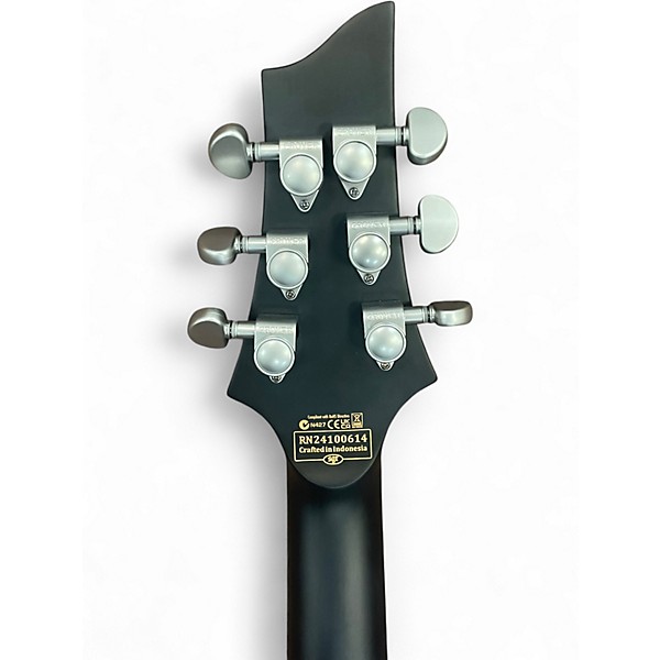 Used Schecter Guitar Research C1 Platinum Trans Black Solid Body Electric Guitar