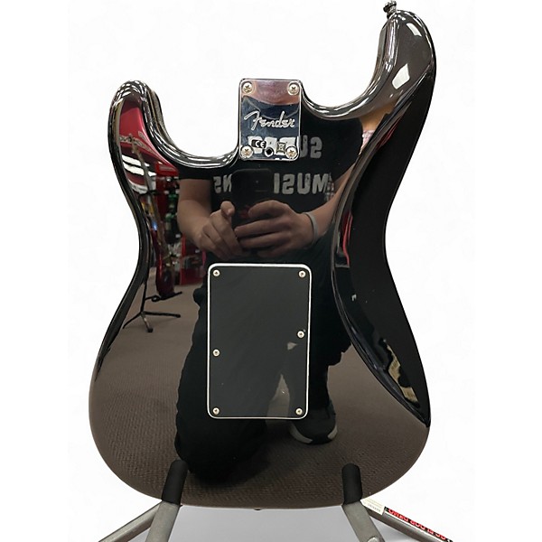 Used Fender STANDARD STRAT HSS FLOYD ROSE Black Solid Body Electric Guitar