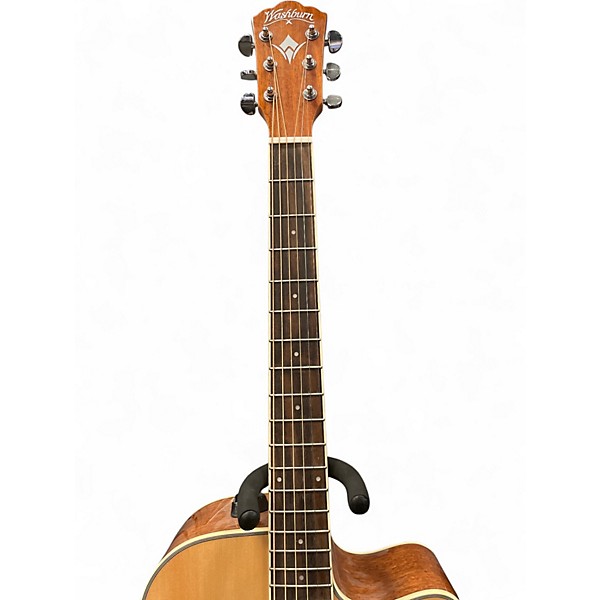 Used Washburn WD7SCEA Natural Acoustic Guitar
