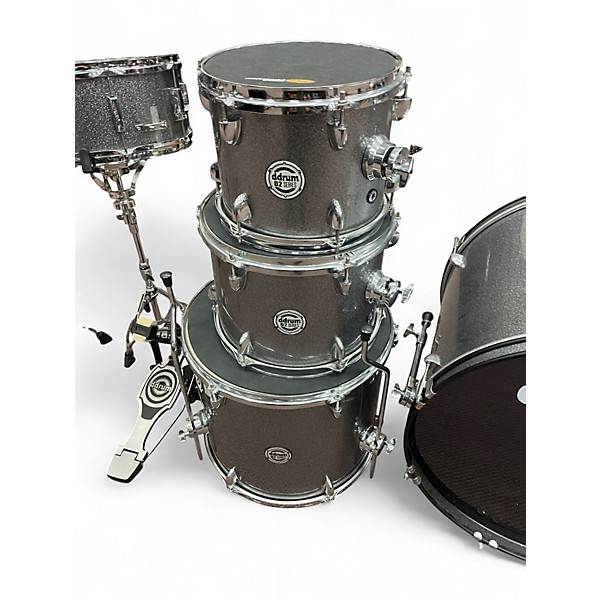 Used ddrum 5 Piece D2 Silver Drum Kit