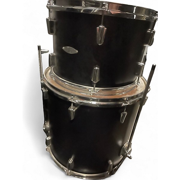 Used C&C Drum Company 3 Piece cardwell 3 piece Black Drum Kit