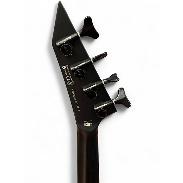 Used ESP LTD AP4 Black Metal Satin Black Electric Bass Guitar