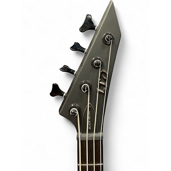 Used ESP LTD AP4 Black Metal Satin Black Electric Bass Guitar