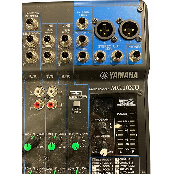 Used Yamaha MG10XU Unpowered Mixer