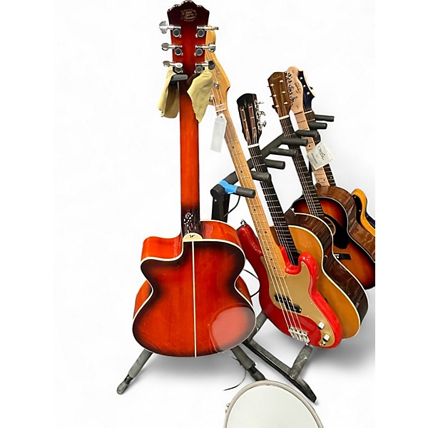 Used Washburn EA15ITB Red Acoustic Electric Guitar