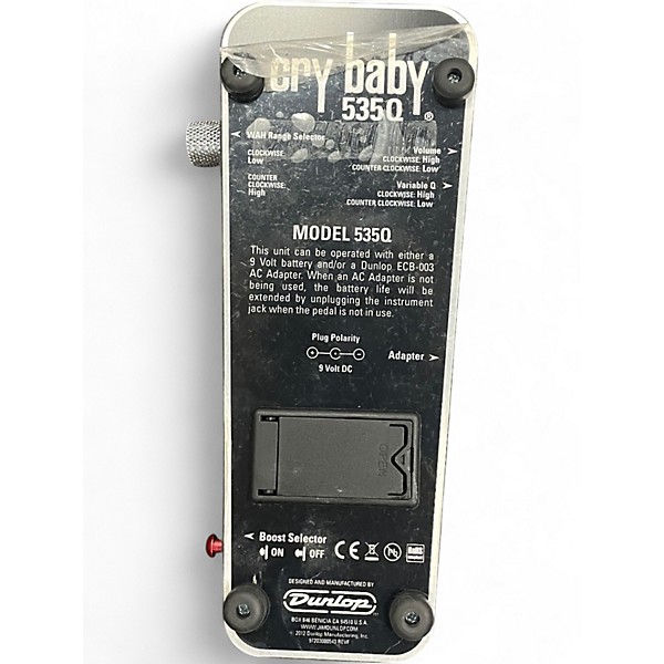 Used Dunlop 535Q Cry Baby Multi-Wah Effect Pedal