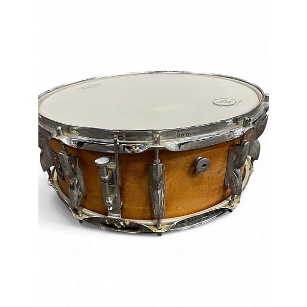 Used Premier 14X5.5 1970s Hi-Fi Mahogany Vintage Natural Drum
