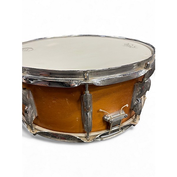 Used Premier 14X5.5 1970s Hi-Fi Mahogany Vintage Natural Drum