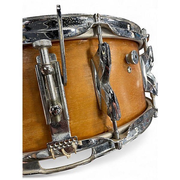 Used Premier 14X5.5 1970s Hi-Fi Mahogany Vintage Natural Drum
