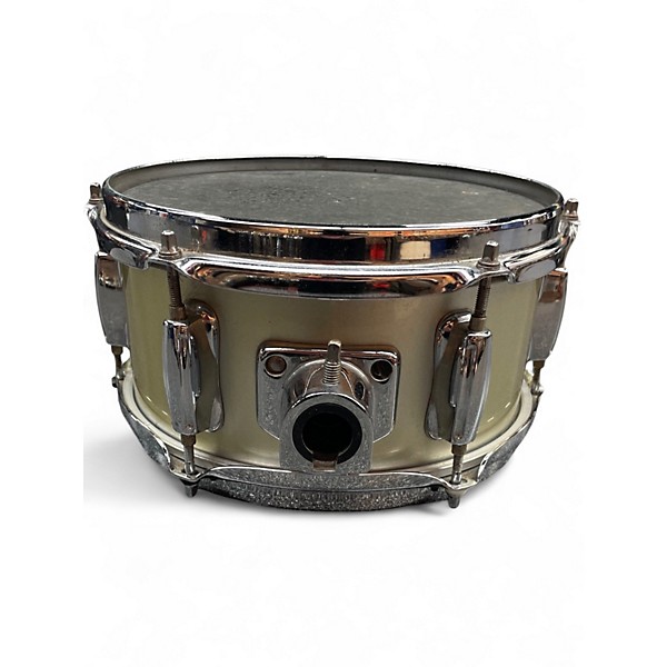 Used Slingerland 10in Popcorn Snare Worn Yellow Drum