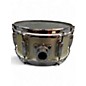 Used Slingerland 10in Popcorn Snare Worn Yellow Drum