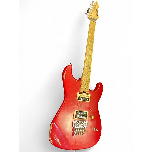 Used Splawn SS1 Red Sparkle Relic Solid Body Electric Guitar