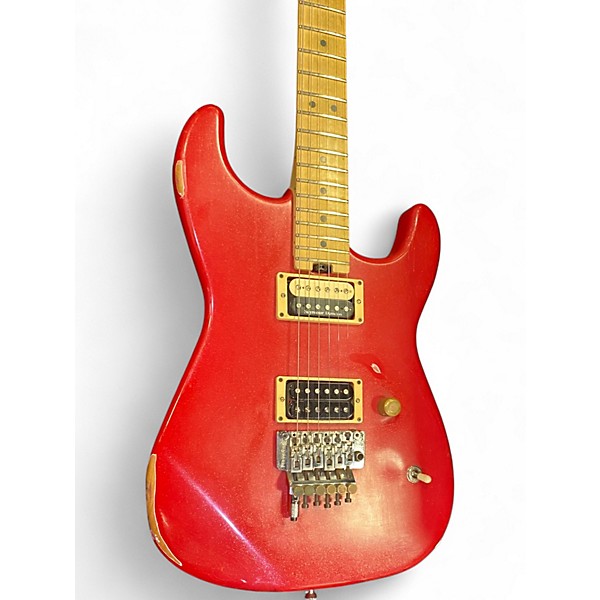 Used Splawn SS1 Red Sparkle Relic Solid Body Electric Guitar