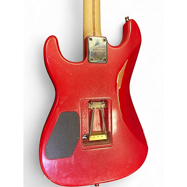 Used Splawn SS1 Red Sparkle Relic Solid Body Electric Guitar