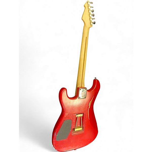 Used Splawn SS1 Red Sparkle Relic Solid Body Electric Guitar