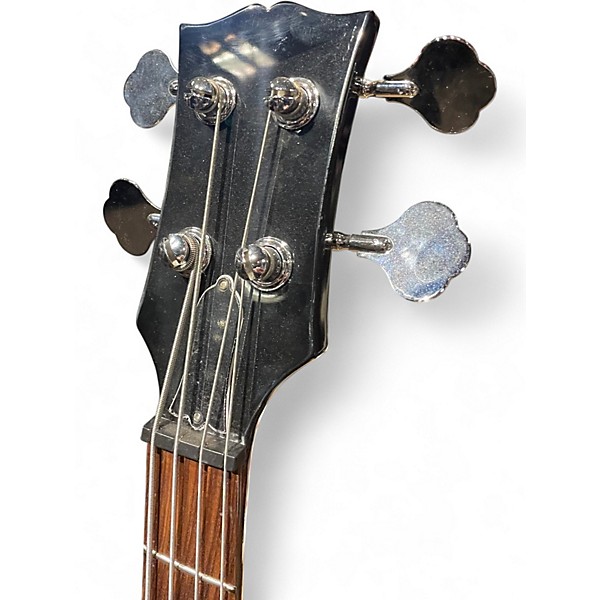 Used Miscellaneous 4 String Offset Bass Black Electric Bass Guitar