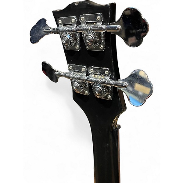 Used Miscellaneous 4 String Offset Bass Black Electric Bass Guitar