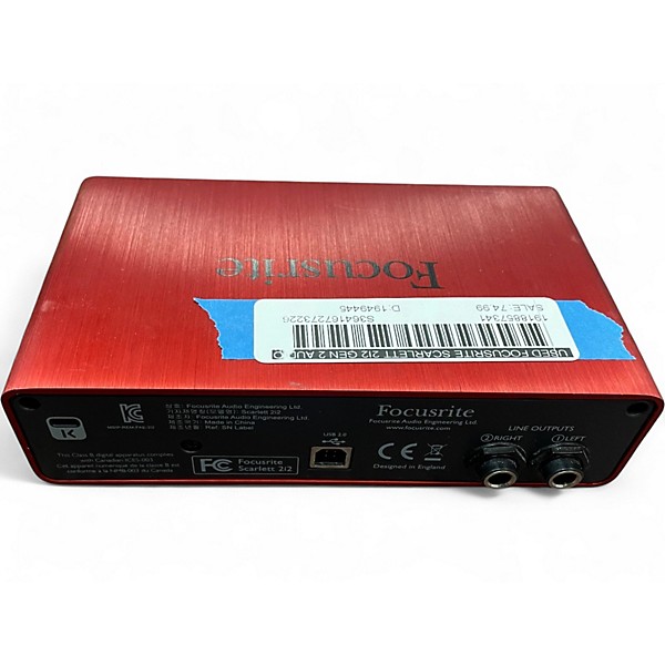 Used Focusrite Scarlett 2i2 Gen 2 Audio Interface