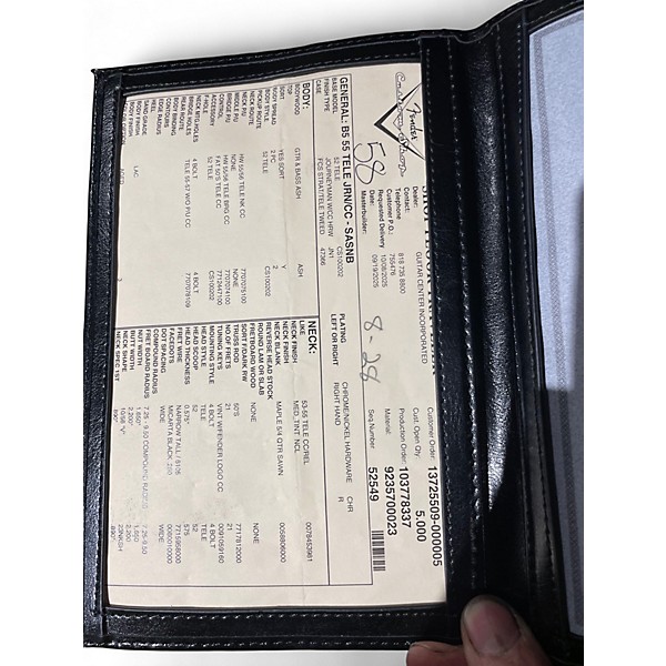 Used 2025 Fender Custom Shop '55 Reissue Telecaster Journeyman Relic Sonic Blue Solid Body Electric Guitar