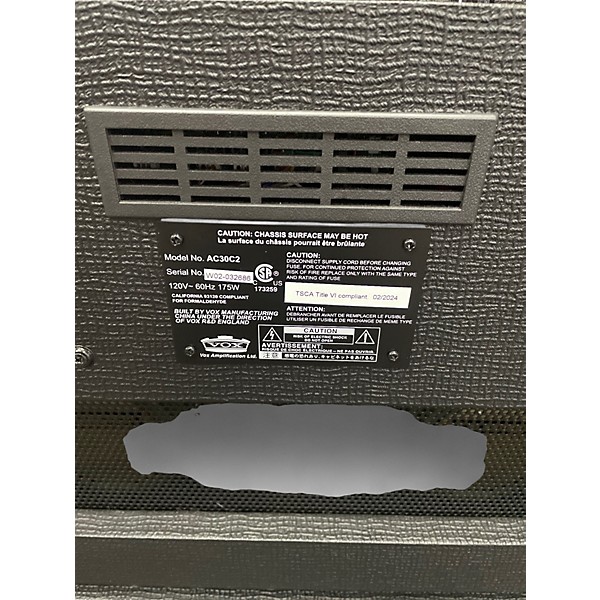 Used VOX AC30C2 2x12 30W Tube Guitar Combo Amp