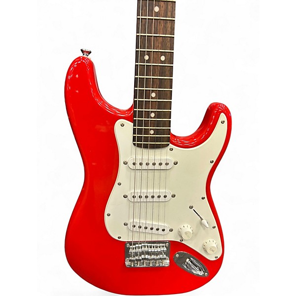 Used Squier Mini Affinity Stratocaster Candy Apple Red Electric Guitar