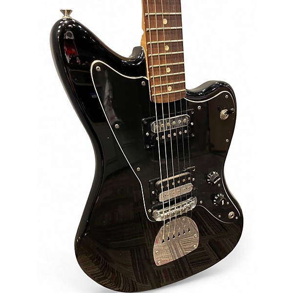 Used 2015 Fender Standard Jazzmaster HH Black Solid Body Electric Guitar