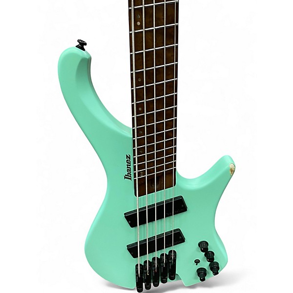 Used Ibanez EHB1005MS Seafoam Green Electric Bass Guitar