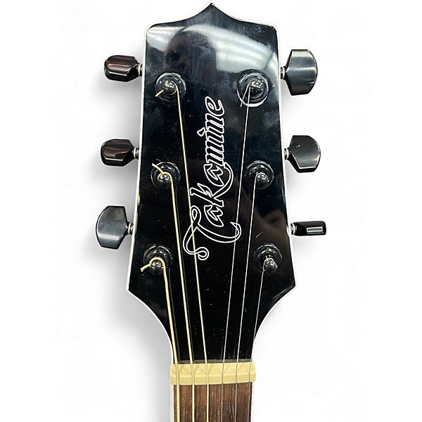 Used Takamine GD34CE Black Acoustic Electric Guitar