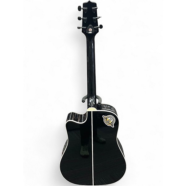 Used Takamine GD34CE Black Acoustic Electric Guitar