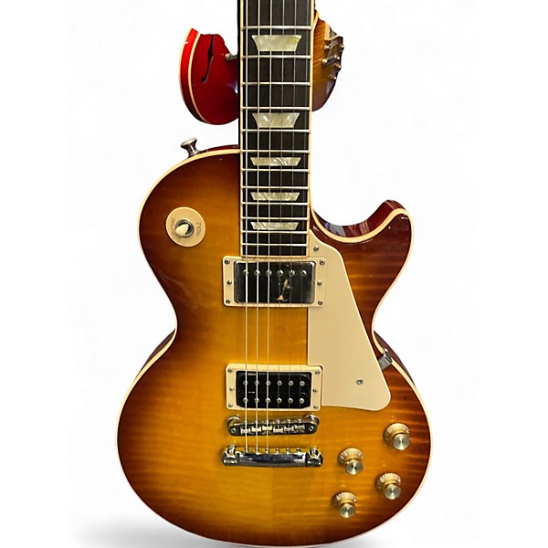 Used 2010 Gibson Les Paul Traditional Iced Tea Solid Body Electric Guitar