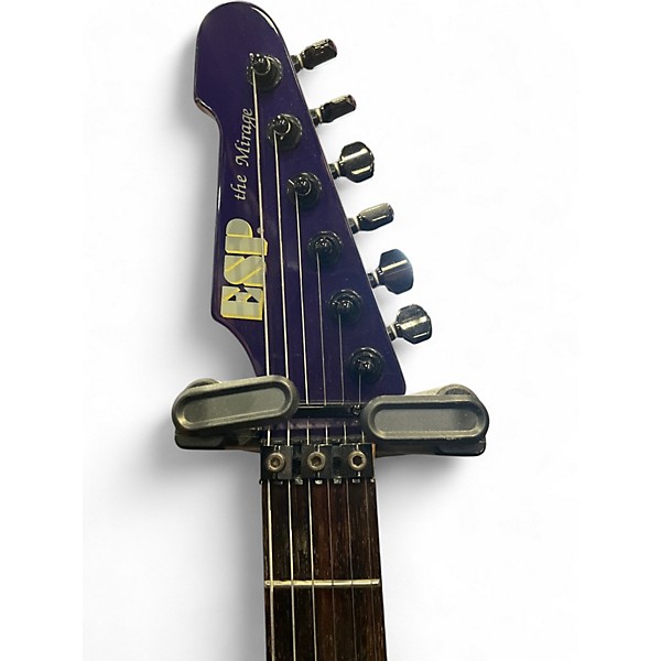 Used ESP THE MIRAGE Trans Purple Solid Body Electric Guitar