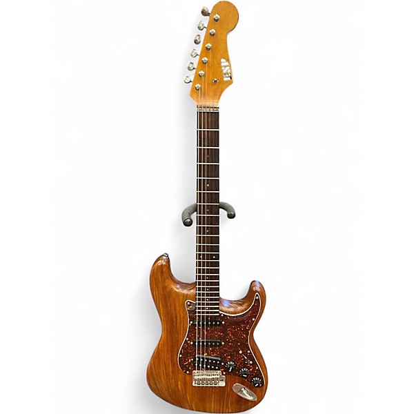 Used ESP Custom Koa Strat Brown Solid Body Electric Guitar