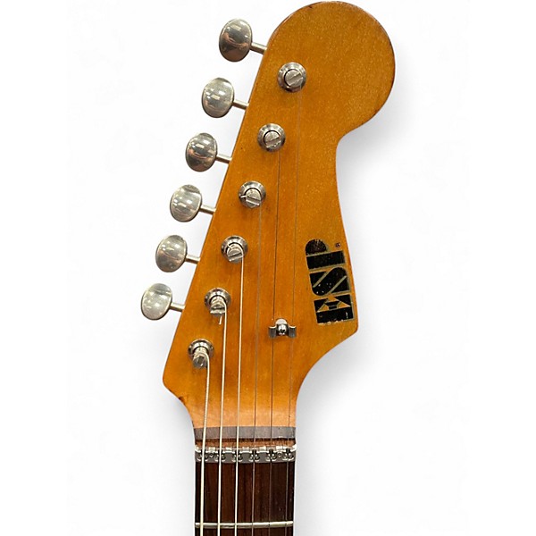 Used ESP Custom Koa Strat Brown Solid Body Electric Guitar