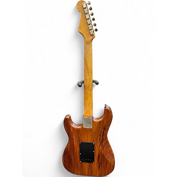 Used ESP Custom Koa Strat Brown Solid Body Electric Guitar