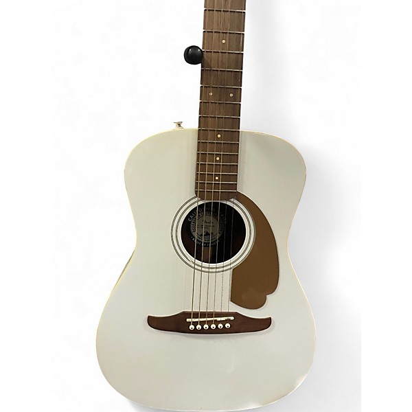 Used Fender MALIBU PLAYER Arctic White Acoustic Electric Guitar