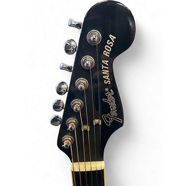 Used Fender SANTA ROSA Black Hollow Body Electric Guitar