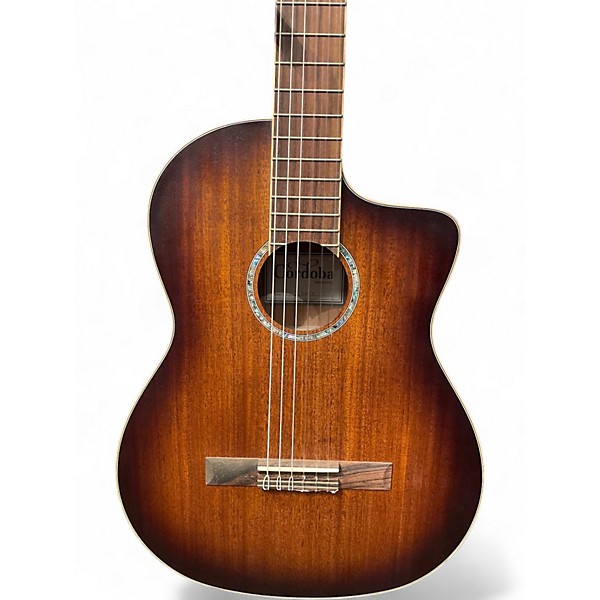 Used Cordoba C4-CE DARK SUNBURST Classical Acoustic Electric Guitar