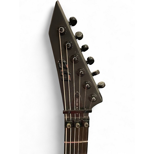 Used ESP LTD M-HT Black Metal Black Solid Body Electric Guitar