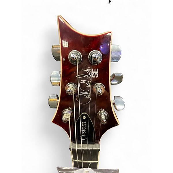 Used PRS SE Custom 24 Charcoal Cherry Burst Solid Body Electric Guitar