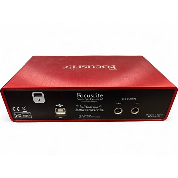 Used Focusrite Scarlett 2i2 Audio Interface