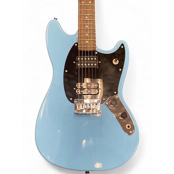 Used Squier SONIC Mustang HH Blue Solid Body Electric Guitar