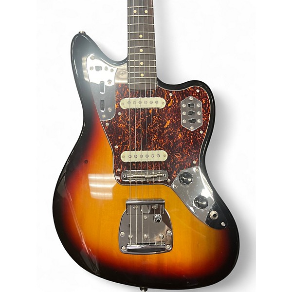 Used Squier Vintage Modified Jaguar 3 Color Sunburst Solid Body Electric Guitar
