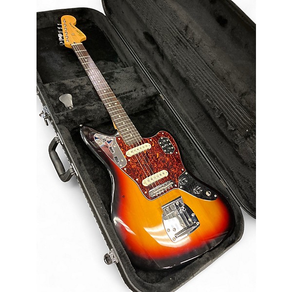Used Squier Vintage Modified Jaguar 3 Color Sunburst Solid Body Electric Guitar