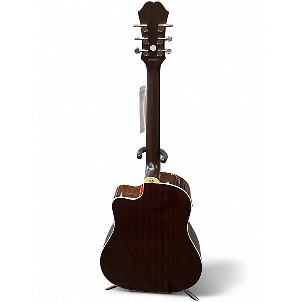 Used Epiphone AJ220SCE Tobacco Burst Acoustic Electric Guitar