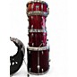Used Ludwig 5 Piece Accent Red Drum Kit