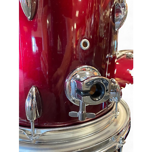 Used Ludwig 5 Piece Accent Red Drum Kit